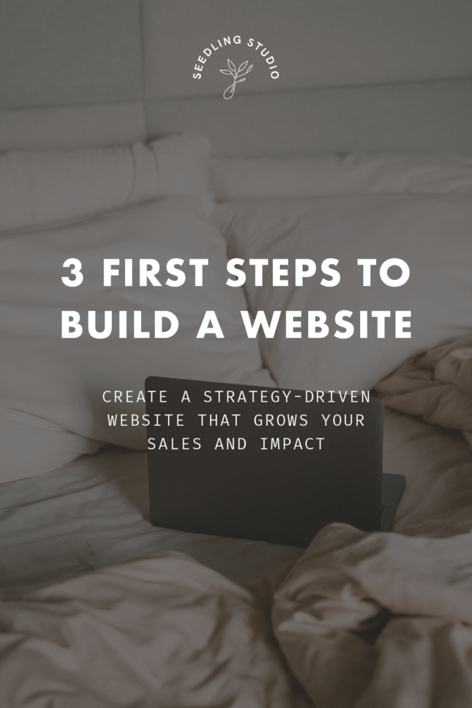 3 First Steps to Build a Website - Build a Strategy-Driven Website