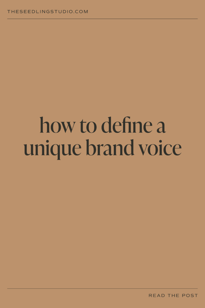 how to define a unique brand voice