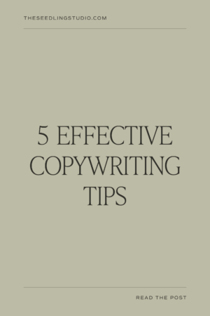5 Effective Copywriting Tips to Generate More Sales | Seedling Studio