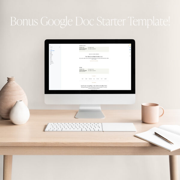 Bonus Google Doc Website Copywriting Template